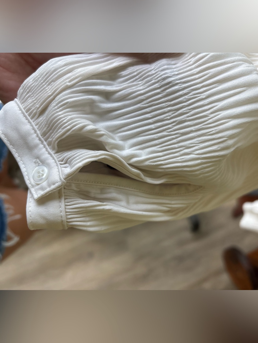 ASOS Cream Textured Button-Down Shirt - Picture 4 of 5